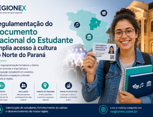 Regulamentação do Documento Nacional do Estudante amplia acesso à cultura no Norte do Paraná